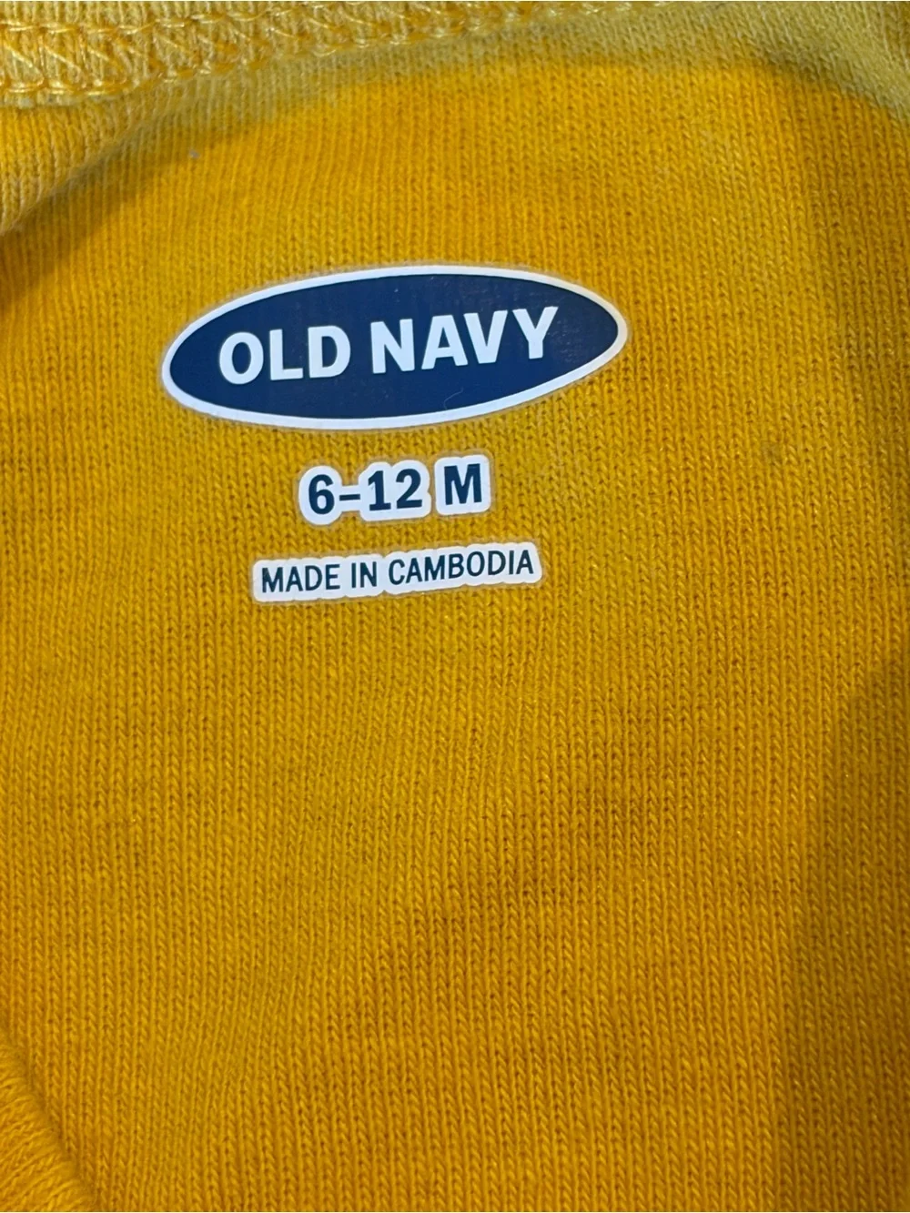 Old Navy “Love My Grandma” Baby Bodysuit Size 6–12M